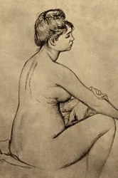 Bagnante che si asciuga